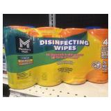 Disinfectant wipes 312 ct
