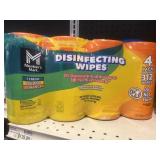 Disinfectant wipes 312 ct