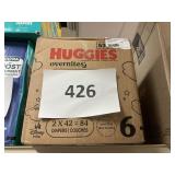 Huggies 84 diapers size 6