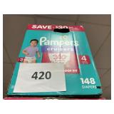 Pampers 148 diapers size 4