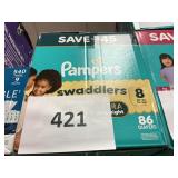 Pampers 86 diapers size 8