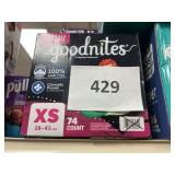 Goodnites XS 74 ct