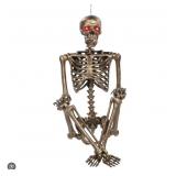 2-pc Animated skeleton decor bronze