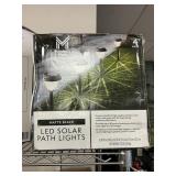 LED solar path lights 4 pack