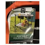 Portable folding table
