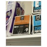 White plastic cutlery packets 200ct