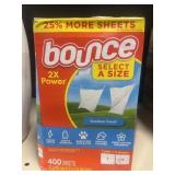 Bounce dryer sheets 400 ct