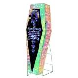 Pre-lit 5ft prismatic coffin