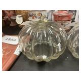 Tall glass pumpkin