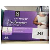 Womens underwear L 84 ct