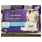 Womens underwear XL 80ct