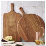 Set of 2 Acacia charcuterie boards