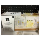 Icon drinking glasses lemon 4 ct