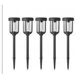 5-pack LED solar path lights