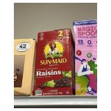 Sun Maid raisins 2 bags