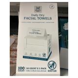 Daily dry facial towels 100 ct