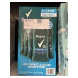 Degree deodorant 5 pack
