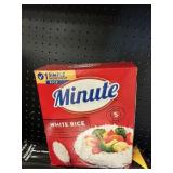 Minute white rice 72 oz