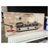 Chefmann triple slow cooker & buffet server
