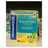 Preparation H medicated wipes 180 ct