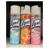 Lysol disinfectant spray 3 cans