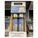 Neutrogena sport spf70 2-5 oz cans