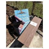 Metal star & flag decor lot