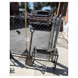 Yard stool-shovel-rake