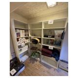 3- White  shelving units 6ftHx28inWx12inD