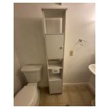 White storage shelf