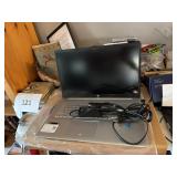 HP laptop computer & cord in box