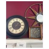 2- Wall clocks- sign lot tray