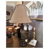 3- Table lamps-1 floor lamp set
