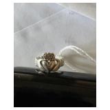 925 heart w/crown n hands