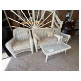 4-pc Wicker porch set