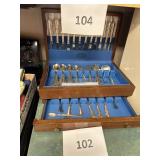Rogers silverware & box