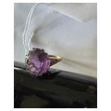 925 Lg, stone amethyst