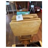 4- TV tray set & holder