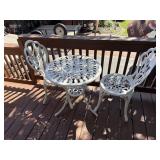 3-pc Wrought iron bistro set