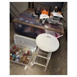 Wooden bar stool- drop leaf table