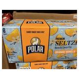Polar seltzer orange vanilla 8 cans