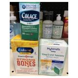 Colace-Enfamil stong bones-tiny cold tablets 3ct