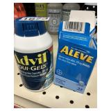 Advil 200 ct Aleve 2-24 tablets