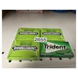 Doublemint gum 3-15 sticks Trident 14 sticks
