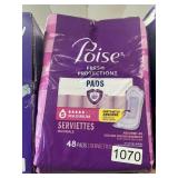 Poise pads 48 ct