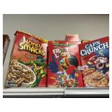 Honey Smacks-Froot Loops-Cap n crunch 3 ct
