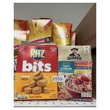 Quaker instant oatmeal-Ritz bits  lot of 2