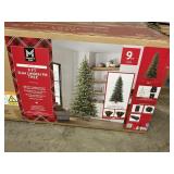 Pre-lit 9ft Slim Linden fir tree