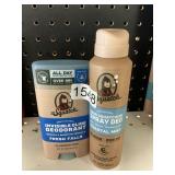 Dr.Squatch deodorant spray & stick 2 items
