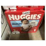 Huggies 96 diapers size 1
